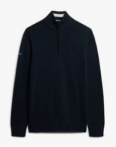 SUPERDRY D1 OVIN COTTON HALF ZIP KNIT ΠKNITTED MENS