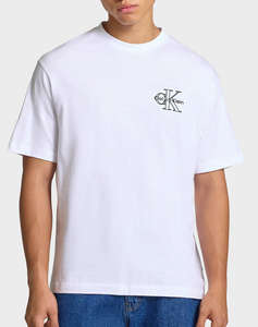 CALVIN KLEIN JEANS A- SS REL SEASONAL MONOLOGO TEE