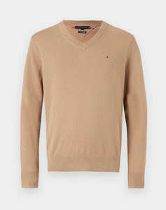 TOMMY HILFIGER PIMA ORG CTN CASHMERE V NECK