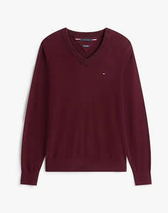 TOMMY HILFIGER PIMA ORG CTN CASHMERE V NECK