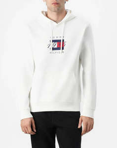 TOMMY HILFIGER LINEAR FLAG GRAPHIC HOODIE