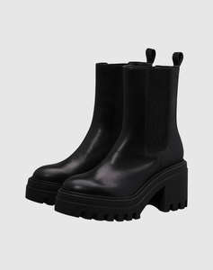 CALVIN KLEIN JEANS CHUNKY HEELED CHELSEA LTH