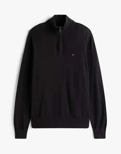 TOMMY HILFIGER PIMA ORG CTN CASHMERE ZIP MOCK
