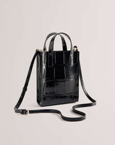 TED BAKER GATOCON Croc Effect Mini Icon Bag (Размери: 14 x 18 x 5см.)