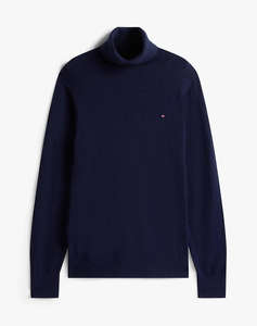 TOMMY HILFIGER PIMA ORG CTN CASHMERE ROLL NECK