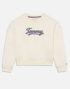TOMMY HILFIGER TOMMY SCRIPT SEQUIN SWEATSHIRT