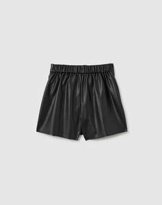 OVS FAKE LEATHER SKORT W/APP