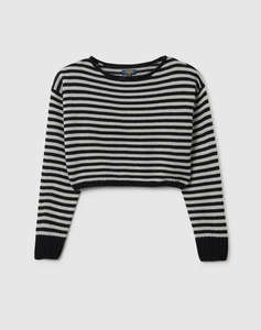 OVS CROP JUMPER STRIPES