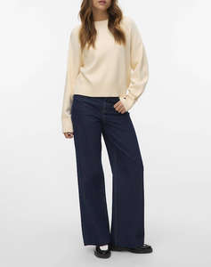 VERO MODA VMGOLD ART LS O-NECK PULLOVER