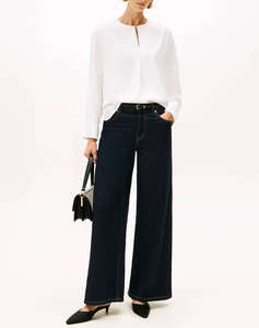 TOMMY HILFIGER SOFT VIS LS RELAXED BLOUSE