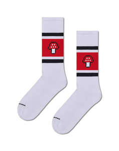 HAPPY SOCKS Mushroom Stripe Sneaker Sock
