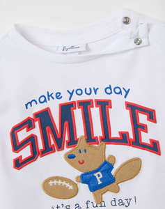 OVS T-SHIRT WITH PRINT+EMBRO