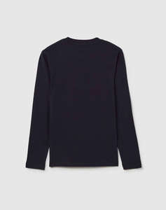 OVS TSH LS PRINT EMBEL FLOCK