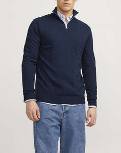 JACK&JONES JJEEMIL KNIT HALF ZIP NOOS