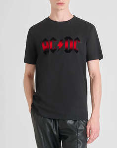 ANTONY MORATO MMKS02570FA100240 MIN OF 6 T-SHIRT REGULAR FIT IN JERSEY COTTON FABRIC WITH FLOCK PRINT МЪЖКА БЛУЗА