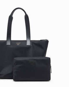 EMPORIO ARMANI SET SHOPPER + POUCH (Размери: 30 x 29.5 x 19см.)