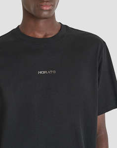 ANTONY MORATO MMKS02560FA100240 MIN OF 6 T-SHIRT RELAXED FIT IN JERSEY COTTON FABRIC WITH SPONGE EFFECT LOGO PRINT МЪЖКА БЛУЗА