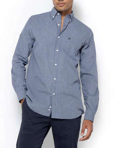 THE BOSTONIANS РИЗА CHESTER POPLIN REGULAR FIT MiniCheck POPLIN Button-down Regular Fit