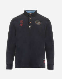LAMARTINA BLOUSE ПОЛО MM MAN L/S POLO HEAVY JERSEY