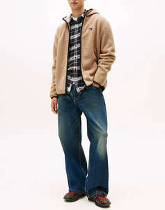 TOMMY JEANS TJM REG BADGE TEDDY ZIP TRU EXT