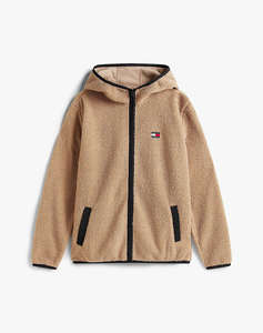 TOMMY JEANS TJM REG BADGE TEDDY ZIP TRU EXT