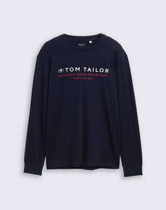TOM TAILOR PRINTED LONGSLEEVE MENS T-SHIRT