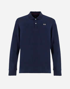 LAMARTINA BLOUSE ПОЛО MM MAN L/S POLO PIQUET STRETCH