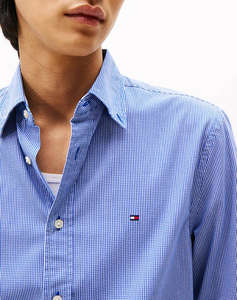 TOMMY HILFIGER FLEX POPLIN MICRO GINGHAM SHIRT