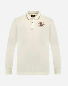 LAMARTINA BLOUSE ПОЛО MM MAN POLO L/S PIQUET STRETCH