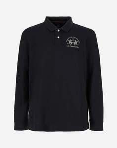 LAMARTINA BLOUSE ПОЛО MM MAN L/S POLO PIQUET STRETCH