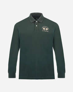 LAMARTINA BLOUSE ПОЛО MM MAN L/S POLO PIQUET STRETCH