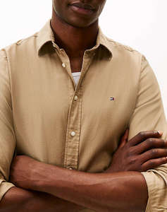 TOMMY HILFIGER FLEX FLANNEL SOLID RF SHIRT