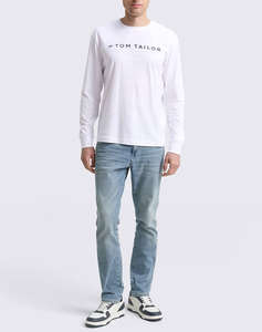TOM TAILOR PRINTED LONGSLEEVE MENS T-SHIRT