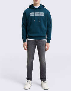 TOM TAILOR PRINTED SWEAT HOODIE MENS SWEATSHIRT