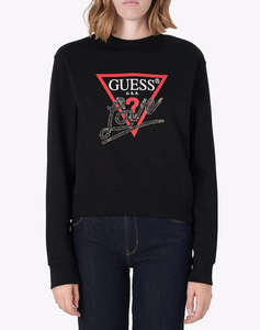 GUESS CN STUDDED LOVE SWEATSHIRT ДАМСКА БЛУЗА