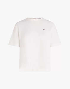 TOMMY HILFIGER MODERN INTERLOCK BOXY SS TEE