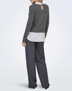 ONLY ONLDOLLY LS WOVEN MIX PEARL PULL CC KNT