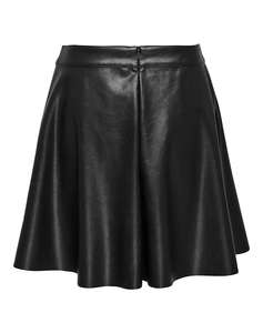 ONLY ONLUNA FAUX LEATHER FLARED SKIRT OTW
