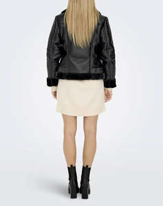 ONLY ONLAGNETE FAUX LEATHER BIKER OTW CS