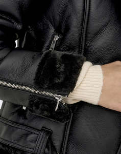 ONLY ONLAGNETE FAUX LEATHER BIKER OTW CS