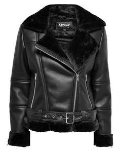 ONLY ONLAGNETE FAUX LEATHER BIKER OTW CS