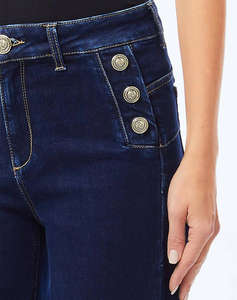 LIU JO DENIM_UF5D32_B.UP FLARE BUTTON H.W. ДАМСКИ ДЪНКИ