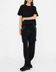 LIU JO BLACK_CF5J17_ECS T-SHIRT BOXY ДАМСКА ТЕНИСКА