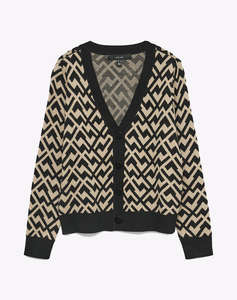 VERO MODA VMARIA ART LS V-NECK CARDIGAN REP