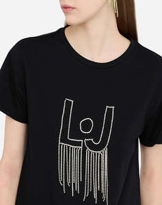 LIU JO DENIM_UF5J15_T-SHIRT MODA M/C ДАМСКА ТЕНИСКА