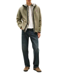 TOMMY JEANS TJM REG BADGE TEDDY ZIP TRU EXT