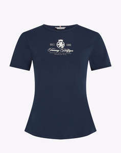TOMMY HILFIGER VARSITY CREST SLIM SS TEE