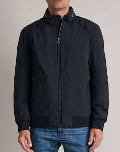 NAVY&GREEN JACKET WITH DETACHABLE HOOD