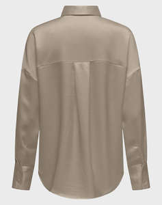 ONLY ONLMARTA L/S OVERSIZE SATIN SHIRT WVN