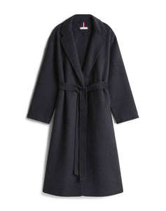 TOMMY HILFIGER DF WOOL REG BELTED MIDI COAT